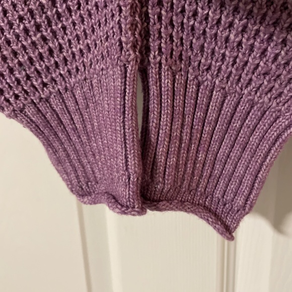 American Eagle Dreamspun cropped mockneck sweater purple XS - Picture 7 of 12